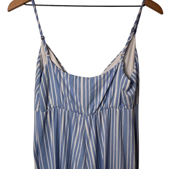 INGRID AND ISABEL THE KNOW BLUE WHITE WOMEN MATERNITY JUMPSUIT SIZE SMALL - Picture 3 of 7